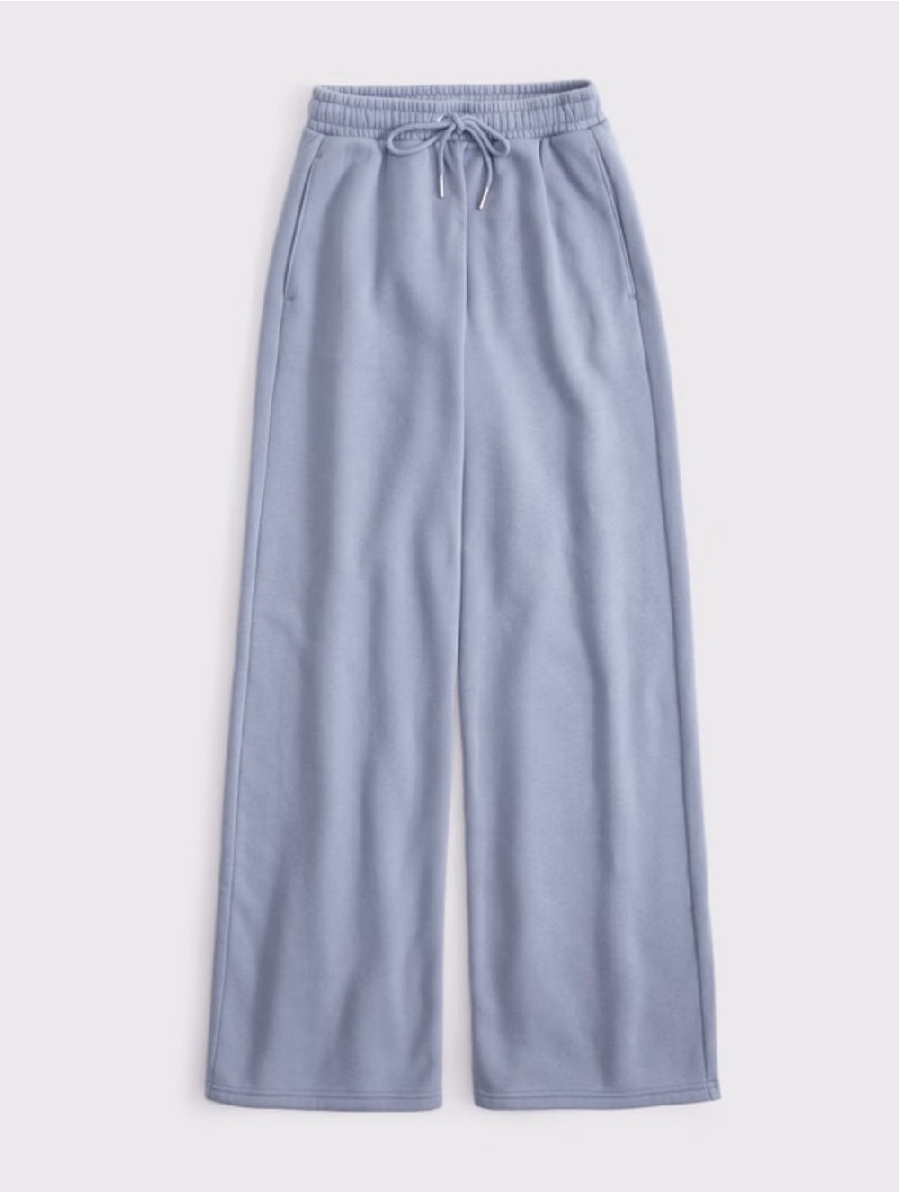 Abercrombie & Fitch Light Blue Wide-Leg Sweatpants